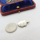 Sterling Silver and Enamel Belgium Travel Shield Charm Pendant Vintage c1970