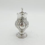 George III Sterling Silver Flower & Bird Pattern Cream Jug Antique 1778 London