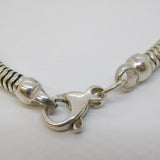 Chunky Studio Sterling Silver Snake Chain Necklace Vintage c1970s