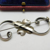 American Sterling Silver Stuart Nye Dogwood Floral Silver Brooch Vintage