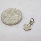 Sterling Silver Enamel Royal Crown Charm Pendant Vintage c1970s