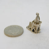 Sterling Silver Opening Church Charm Pendant Vintage c1970s