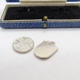 Sterling Silver Luzern Shield Charm Pendant Vintage c1970