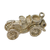 Sterling Silver Opening Motor Car Charm Pendant Vintage c1970