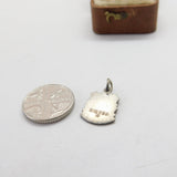 Sterling Silver Enamel Hunstanton Travel Shield Charm Pendant Vintage c1970
