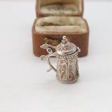 Sterling Silver Beer Stein Tankard Charm Pendant Vintage c1970