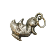 Sterling Silver Little Duck Charm Pendant Vintage c1970s