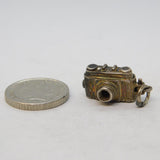 Sterling Silver Opening Camera Charm Pendant Vintage c1970s