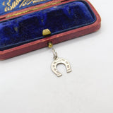 Sterling Silver Good Luck Horseshoe Charm Pendant Vintage c1970