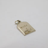 Sterling Silver Bude Milestone Charm Pendant Vintage c1970
