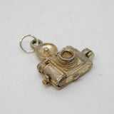 Sterling Silver Opening Birdie in Camera Charm Pendant Vintage c1970