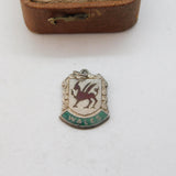 Sterling Silver Enamel Welsh Dragon Wales Charm Pendant Vintage c1970