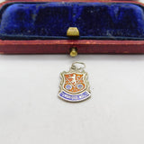 Sterling Silver and Enamel Tunbridge Wells Travel Charm Pendant Vintage c1970