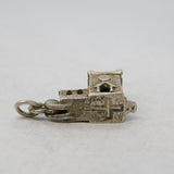 Sterling Silver Opening Church Charm Pendant Vintage c1970s