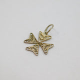 Sterling Silver Filigree Maltese Cross Charm Pendant Vintage c1970s