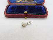 Sterling Silver and Little White Pearl Charm Pendant Vintage c1970