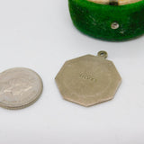Sterling Silver St Christopher Travel Charm Pendant Vintage c1970