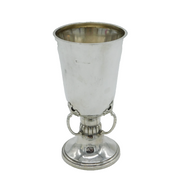 Arts & Crafts Sterling Silver Pedestal Wine Goblet Antique 1928 Birmingham