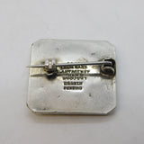 Liberty & Co Plantagenet Hand Wrought Silver & Ceramic Brooch Arts & Crafts