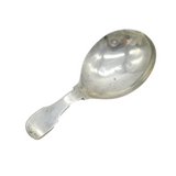 George IV Sterling Silver Fiddle Thread Tea Caddy Spoon Antique 1821 London