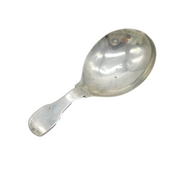 George IV Sterling Silver Fiddle Thread Tea Caddy Spoon Antique 1821 London