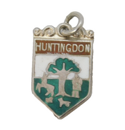 Sterling Silver Huntingdon Charm Pendant Vintage c1970