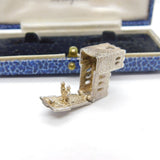 Sterling Silver Openable Church on a Wedding Day Charm Pendant Vintage c1970