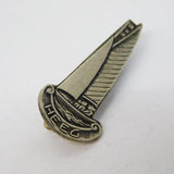 Dutch Sterling Silver 'Heeg' Sailing Souvenir Brooch Vintage c1970