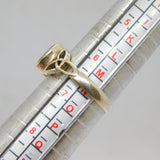 Sterling Silver Amethyst Celtic Knot Graduating Band Ring Vintage c1970 Size N
