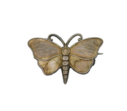 Charles Horner Sterling Silver Butterfly Brooch Antique c1920s Art Deco