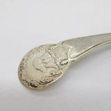 Danish Sterling Silver Stone Monument Tea Caddy Spoon Antique 1927 Deco
