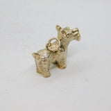 Sterling Silver Scottie Dog Scottish Terrier Charm Pendant Modern c1990s