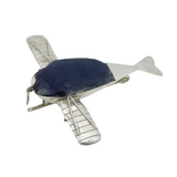 George V Sterling Silver Novelty Monoplane Pin Cushion Antique 1912 Birmingham