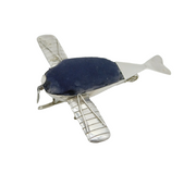 George V Sterling Silver Novelty Monoplane Pin Cushion Antique 1912 Birmingham