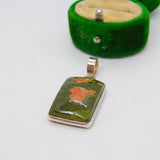 Sterling Silver Quartz Drop Charm Pendant Vintage c1970