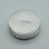 Sterling Silver & Enamel Teddy Bear Pattern Pillbox Vintage 1995 Birmingham
