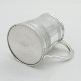 William IV Sterling Silver Lined Pattern Christening Mug Antique 1833 London