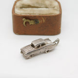 Sterling Silver Motor Car Charm Pendant Vintage c1970