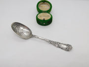 Edwardian Sterling Silver Little Miss Muffet Nursery Rhyme Spoon Antique 1905