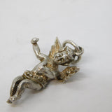 Sterling Silver Cherub Charm Pendant Vintage c1970s