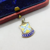 Sterling Silver & Enamel Newquay Charm Pendant Vintage c1970