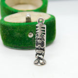 Sterling Silver Totem Charm Pendant Vintage c1970