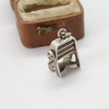 Sterling Silver Washing Linen Press Charm Pendant Vintage c1970