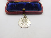 Sterling Silver St Christopher Travel Saint Charm Pendant Vintage c1970