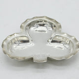 Victorian Sterling Silver Lucky Shamrock Jewellery Dish Antique 1901 Birmingham
