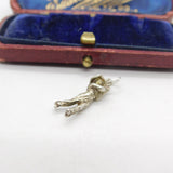 Sterling Silver Traditional Golfer Golfing Charm Pendant Vintage c1970