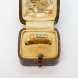 18th Century 22ct Gold Posy Ring 'A Mind Content Cannot Repent' Antique