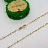 Sterling Silver Gilt Essential Rope Chain Necklace Vintage c1970 48cm Length