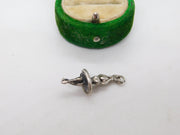 Sterling Silver Ballerina Charm Pendant Vintage c1970