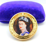 Gold Plated Bailiwick of Jersey Elizabeth II Diamond Jubilee Coin 2013